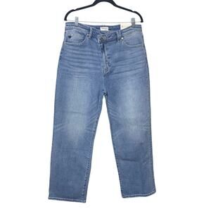 Kancan 90's Highrise Straight Cross Over Waist Stretch Jeans sz 30‎ NWT